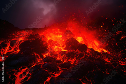 Erupting Chaos: Fire and Darkness Clash