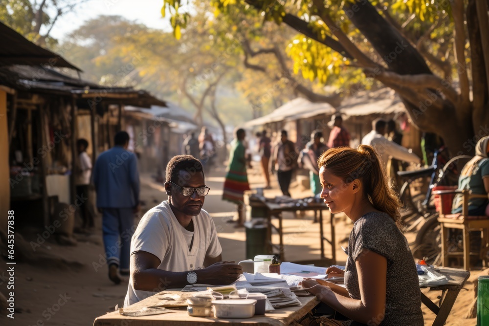 Medical Outreach Camp In A Remote Place, Generative AI Medical Outreach Camp In A Remote Place, Generative AI