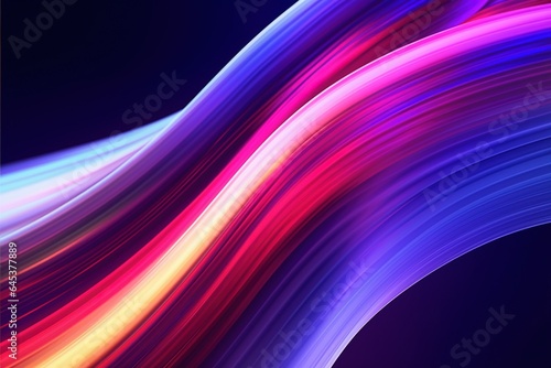 abstract futuristic background with pink blue glowing neon moving high speed wave lines and bokeh lights. Data transfer concept Fantastic wallpaper,