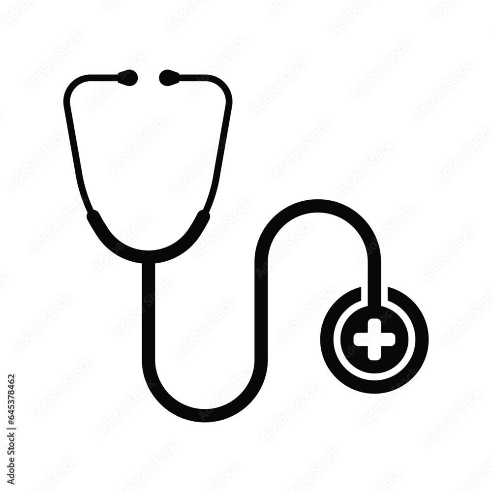 Stethoscope Icon Vector Illustration, Medical Doctor Logo, Stethosecope Illustration Isolated On White Background, Graphic Design Element, Stethoscope Symbol Stethoscope Icon Vector Illustration, Medical Doctor Logo, Stethosecope Illustration Isolated On White Background, Graphic Design Element, Stethoscope Symbol