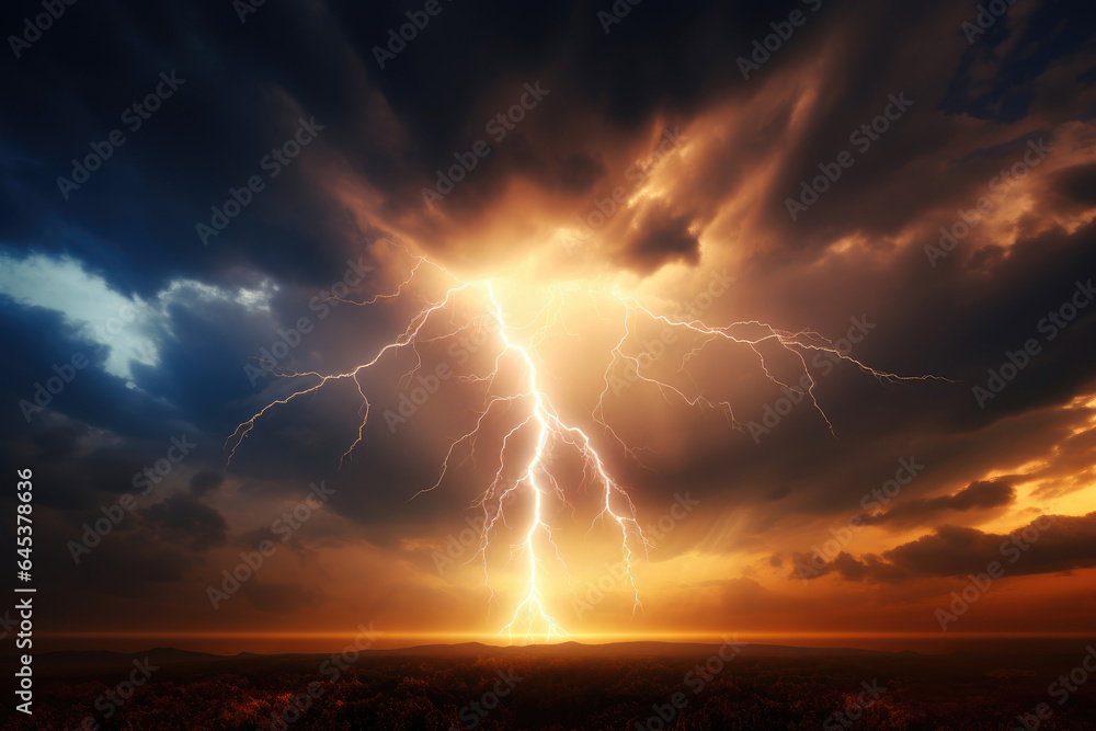 Electrifying Drama: Lightning Bolt on the Horizon