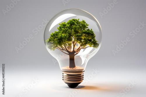 lights and trees symbols of green environmental innovation