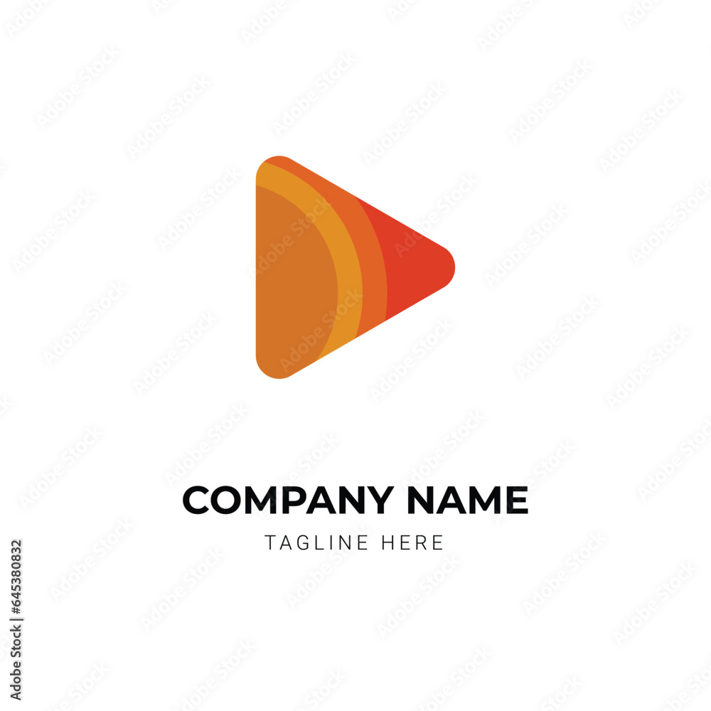 modern studio or play icon logo design for corporate company modern studio or play icon logo design for corporate company