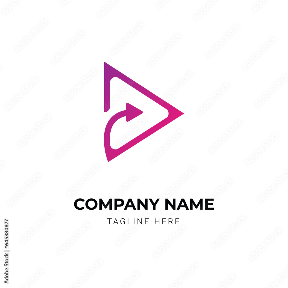 modern studio or play icon logo design for corporate company modern studio or play icon logo design for corporate company