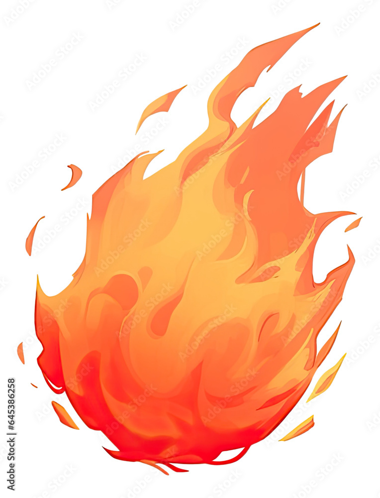 Illustration of fire cartoon isolated. Illustration of fire cartoon isolated.