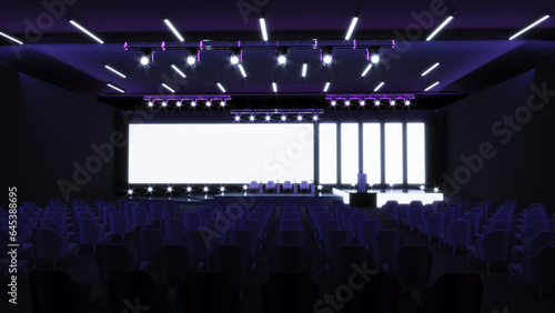 3D render of Empty stage Design for mockup and Corporate identity, Original designed stage © mustapha