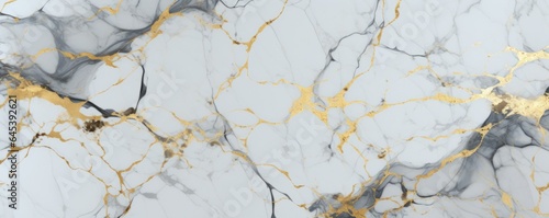 White and gold marble background