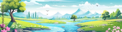 Cartoon forest illustration
