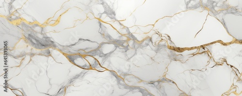 White and gold marble background
