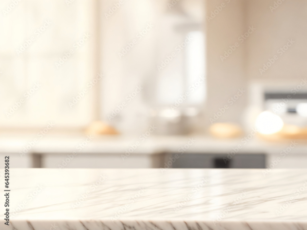Marble counter table top in kitchen background Marble counter table top in kitchen background