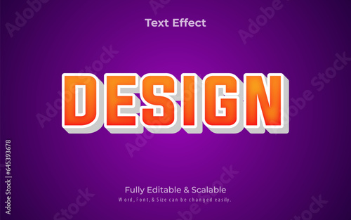 Design 3D Vector Text Effect, Fully Editable Text Effect © Jesmine Akhter