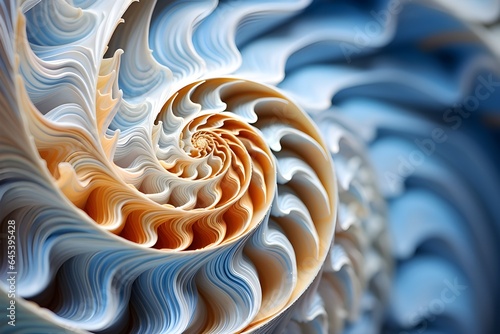 Spiral  seashell background