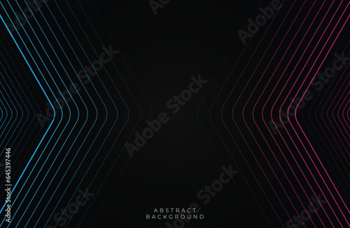Abstract geometric Vector gradient hexagonal background, Technology gaming abstract background 