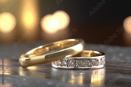 shiny designer ring jewelry with precious diamond generative ai