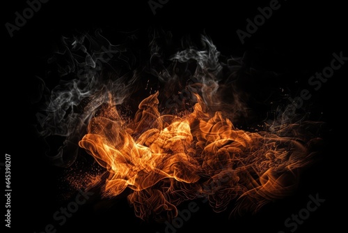 abstract and burning fiery ignition texture background with vfx effect generative ai