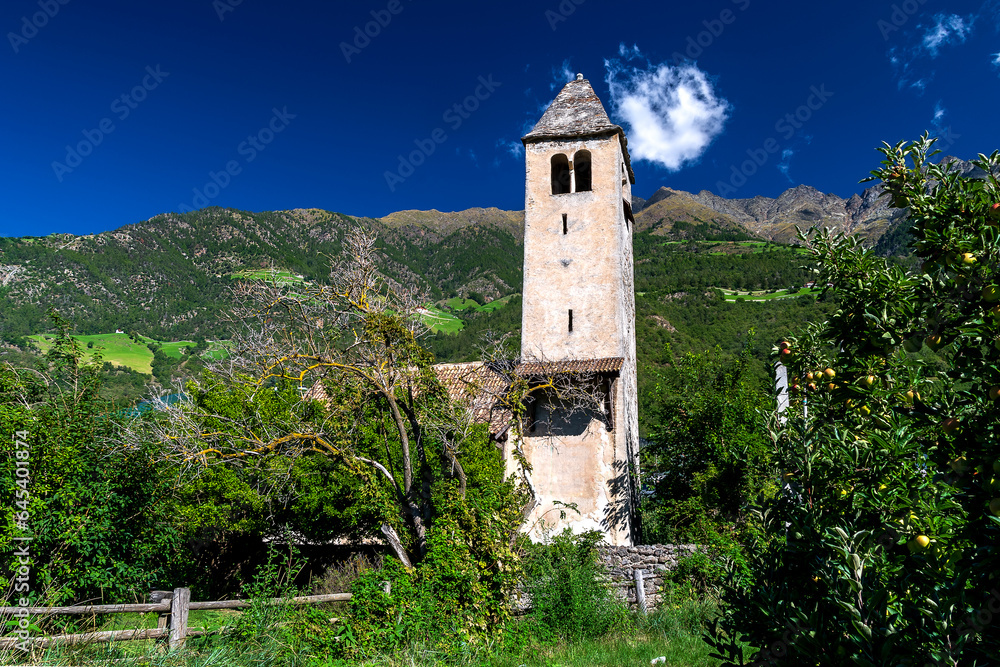 Sankt Prokulus-Kapelle von Naturns in Südtirol, Italien