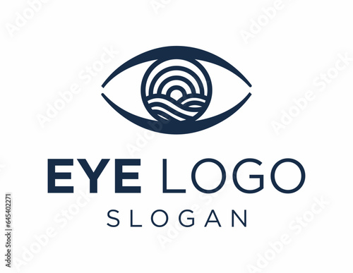 Logo about Eye created using the CorelDraw application. on a white background.