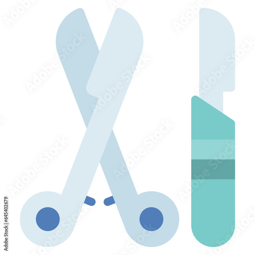 Scalpel and Forceps Icon