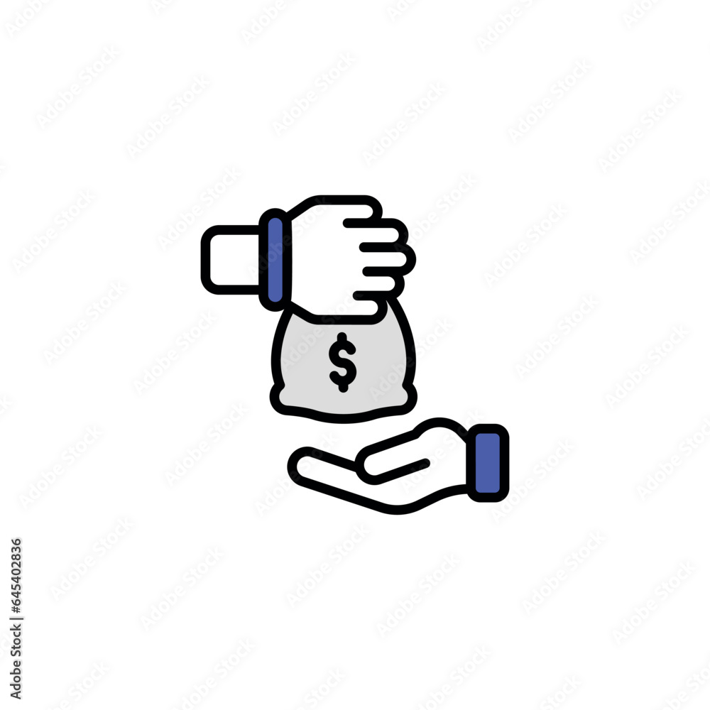 Loan icon design with white background stock illustration Loan icon design with white background stock illustration