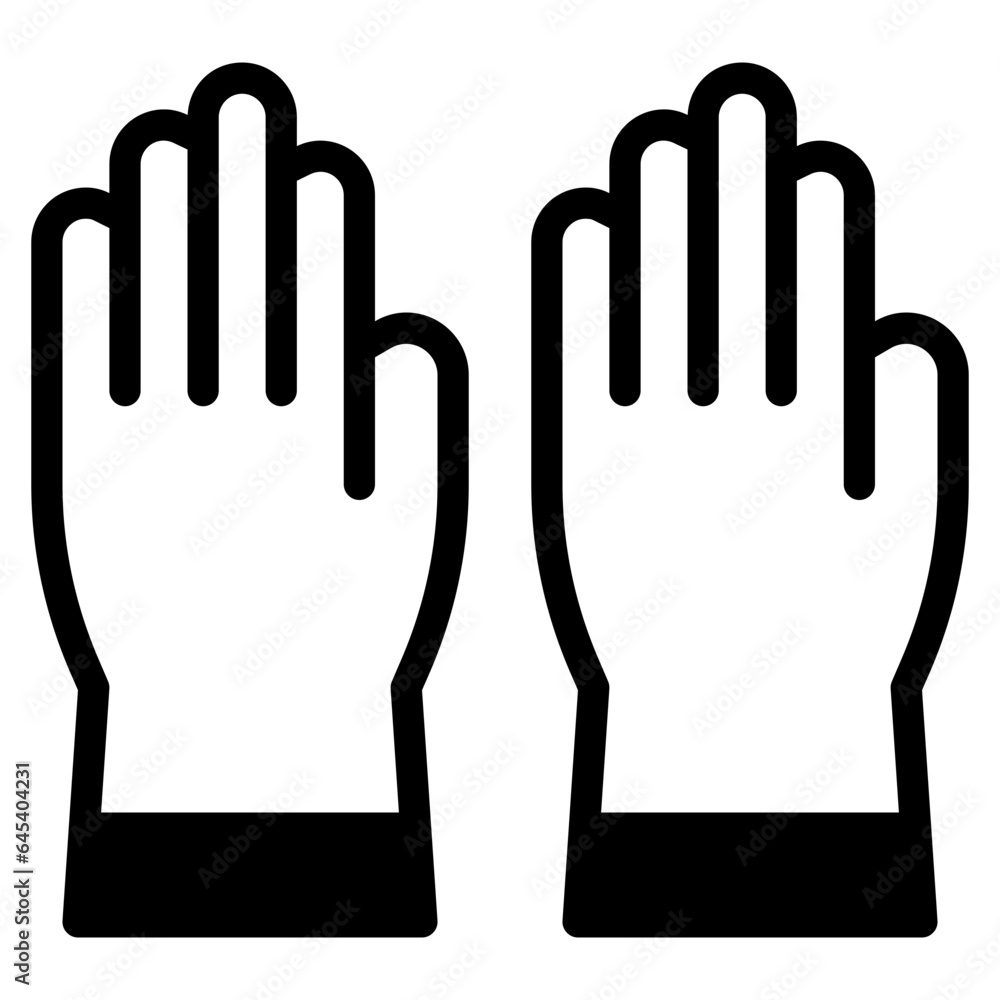 Medical Gloves Icon Medical Gloves Icon