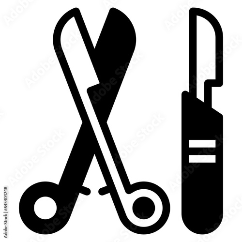 Scalpel and Forceps Icon