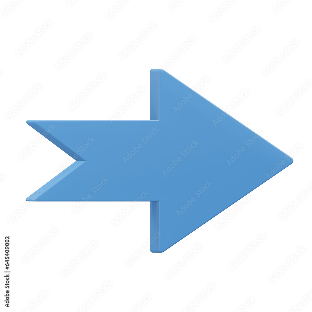 Arrow, 3d icon illustration with transparent background Arrow, 3d icon illustration with transparent background