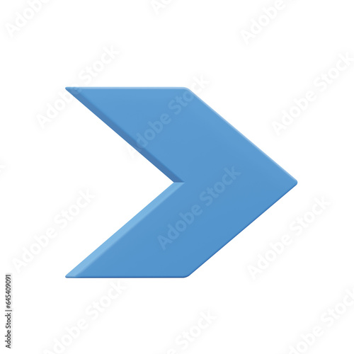 Arrow, 3d icon illustration with transparent background 