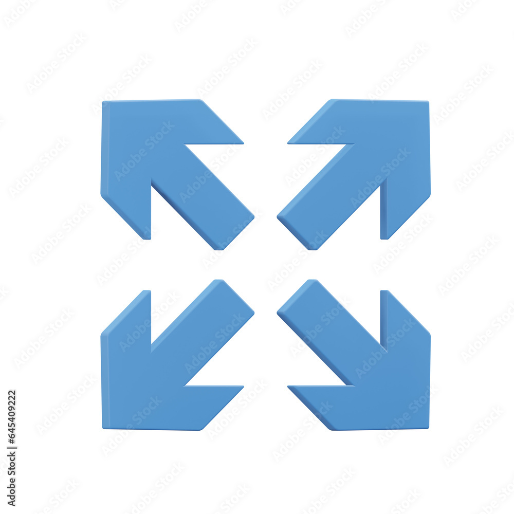 Arrow, 3d icon illustration with transparent background Arrow, 3d icon illustration with transparent background