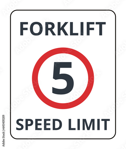 Forklift Speed Limit Symbol
