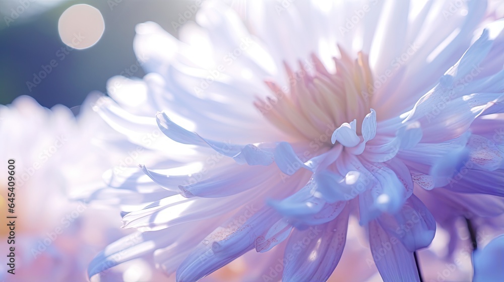 a close up of a purple flower with blurry background. generative ai a close up of a purple flower with blurry background. generative ai