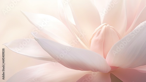  a large pink flower with white petals on a pink background.  generative ai © Shanti