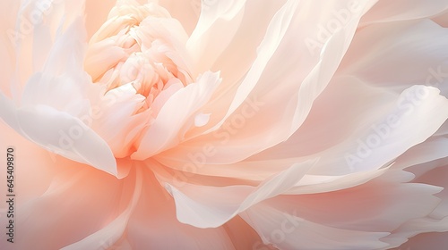  a close up of a large white flower with a pink center.  generative ai © Shanti