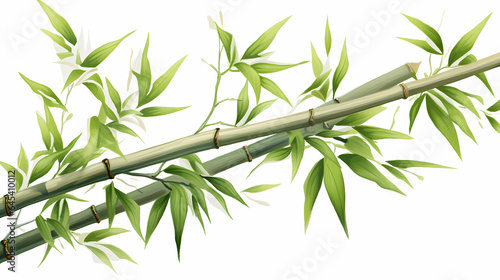 Fotografija hand drawn cartoon bamboo illustration