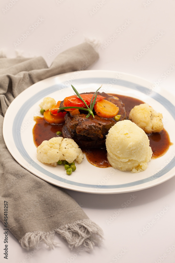 roasted lamb meat with vegetables and mash potato roasted lamb meat with vegetables and mash potato