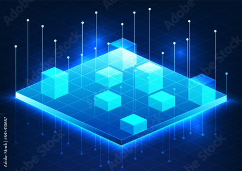 Metaverse technology background is virtual world technology that can be used to learn For entertainment or business meetings Using VR equipment It is a future innovation.