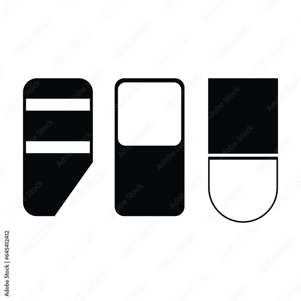 eraser icon design, illustration design eraser icon design, illustration design