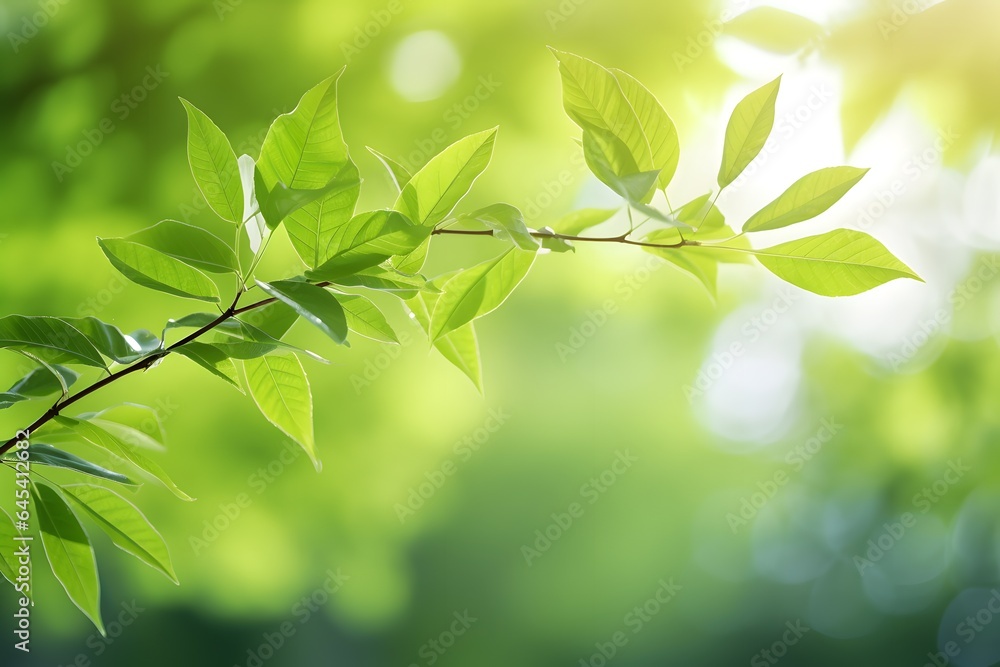 Green tree leaves on blurred background. Green tree leaves on blurred background.
