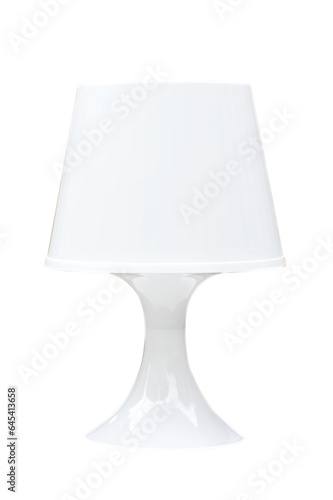 White table lamp isolated on white background