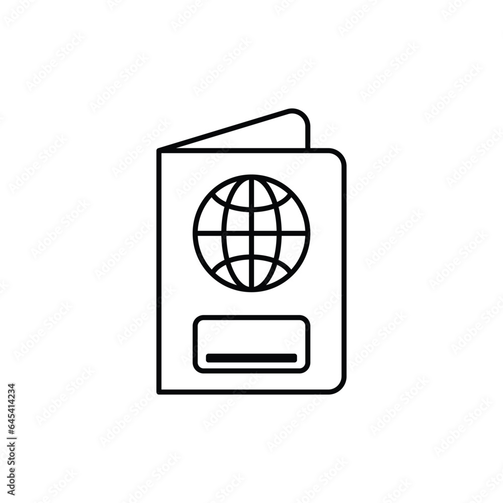 passport icon design, illustration design passport icon design, illustration design