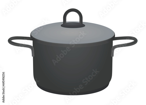 Isolated cooking pot. vector illustration