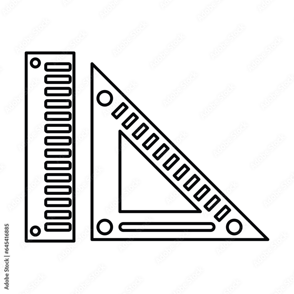 ruler icon design, illustration design