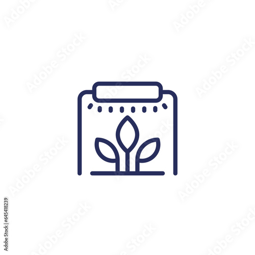 phytolamp line icon on white