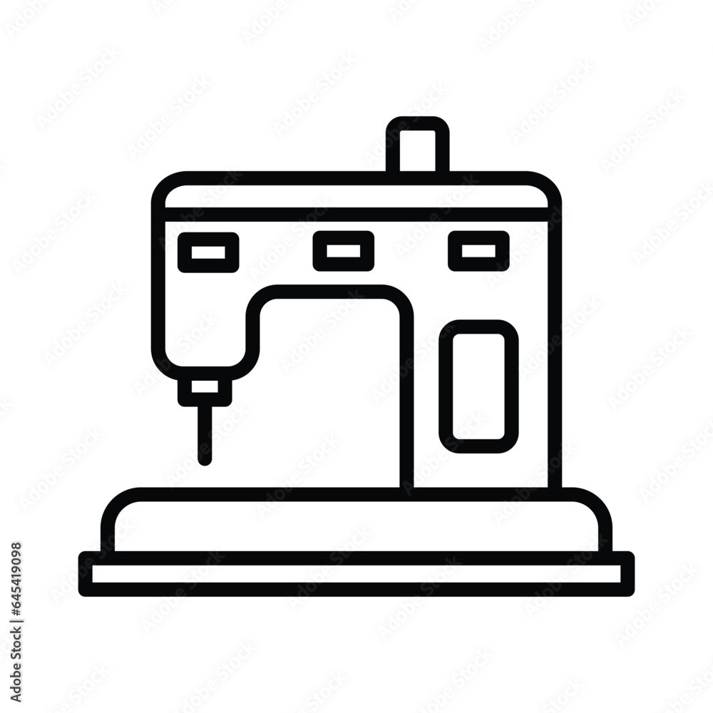sewing machine icon design, illustration design sewing machine icon design, illustration design