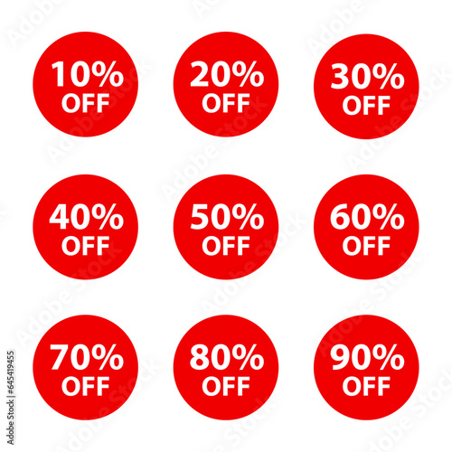 Discount banner set