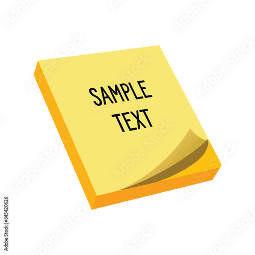 yellow sticky note with the words