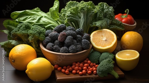 clean healthy foods  fruit  vegetables  whole grains  superfoods  cereals  leaf vegetables