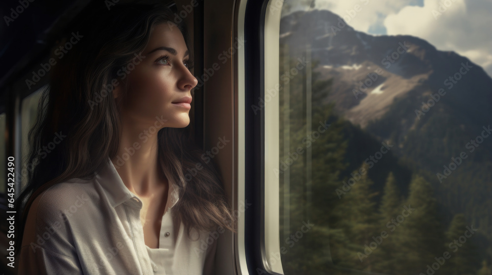 Journey of Imagination: A Woman's Train Ride, Gazing Beyond, Dreaming of Uncharted Adventures and Destinations. Journey of Imagination: A Woman's Train Ride, Gazing Beyond, Dreaming of Uncharted Adventures and Destinations.