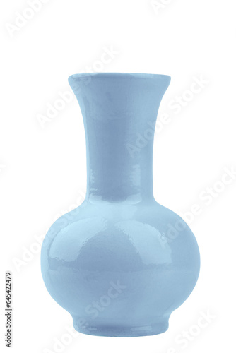 blue vase ceramic, isolated 