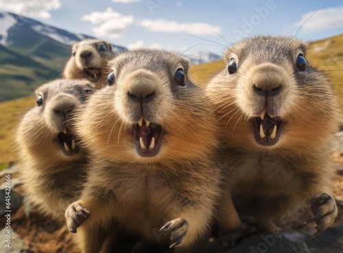 A group of marmots