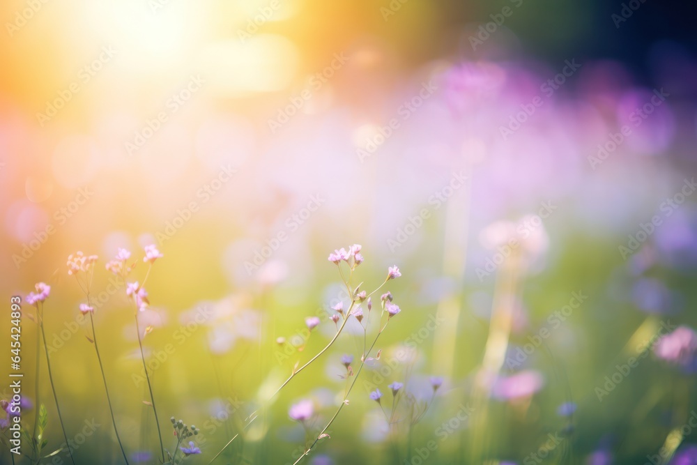 Dreamy Spring Blossoms Background in Soft Focus